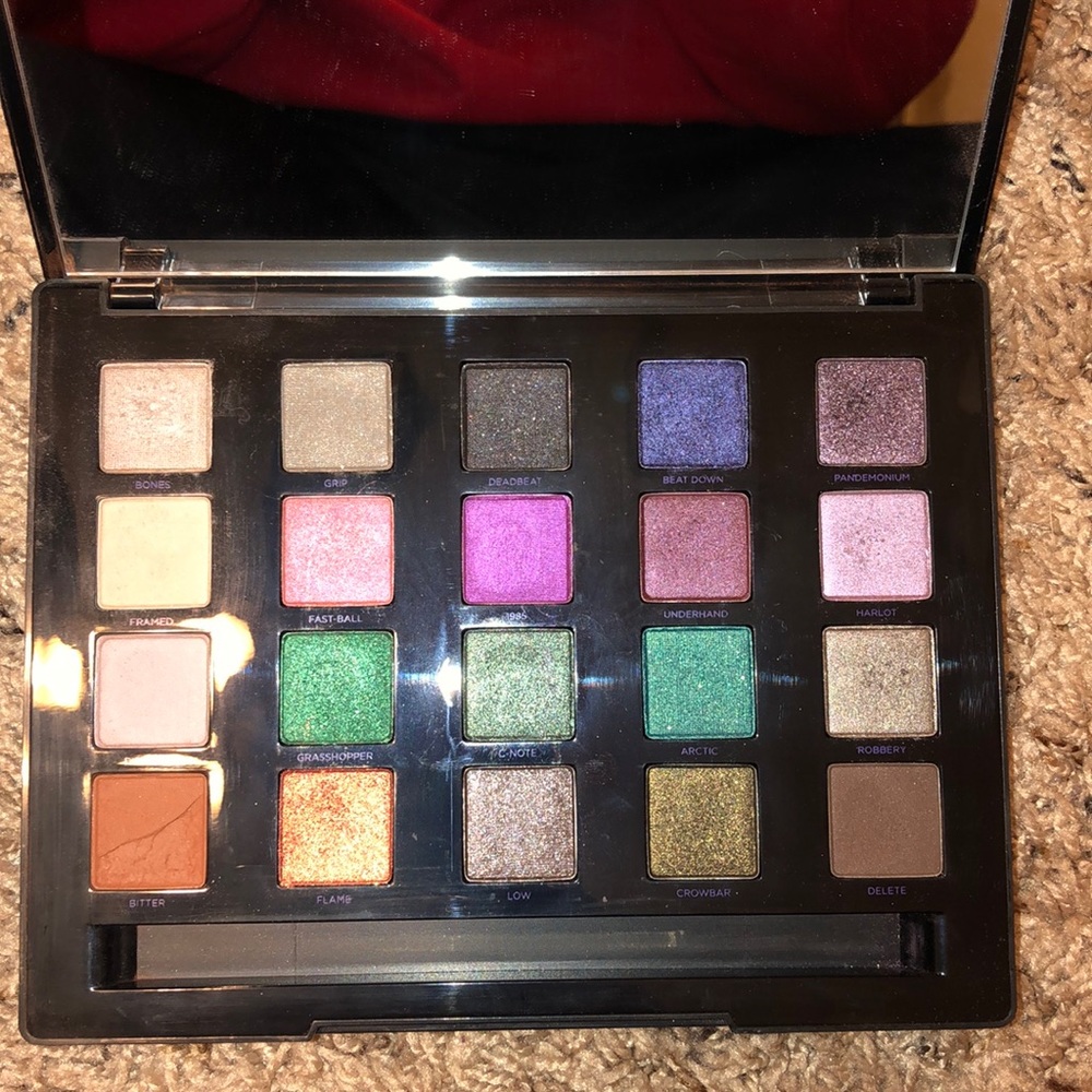 Makeup that has been used maybe twice